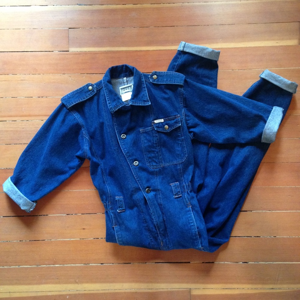 Vintage Power Denim Boiler Jumpsuit